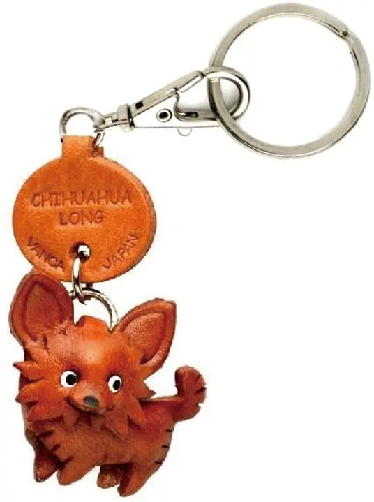 Japan luxury real leather keychain christmas gifts personalized dog collar pet accessories dogs