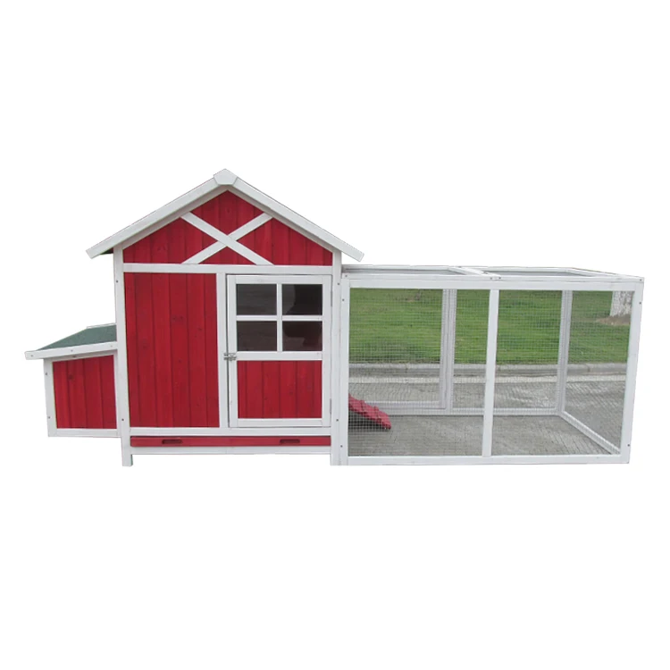 Chinese Fashion Design Wooden Chicken Coop With Large Run