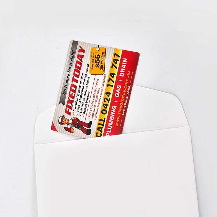 HUATONG Stationery Suppliers Removable Card FLYER Advertisement Promotional Customized Color Printed Logo Business Fridge Magnet