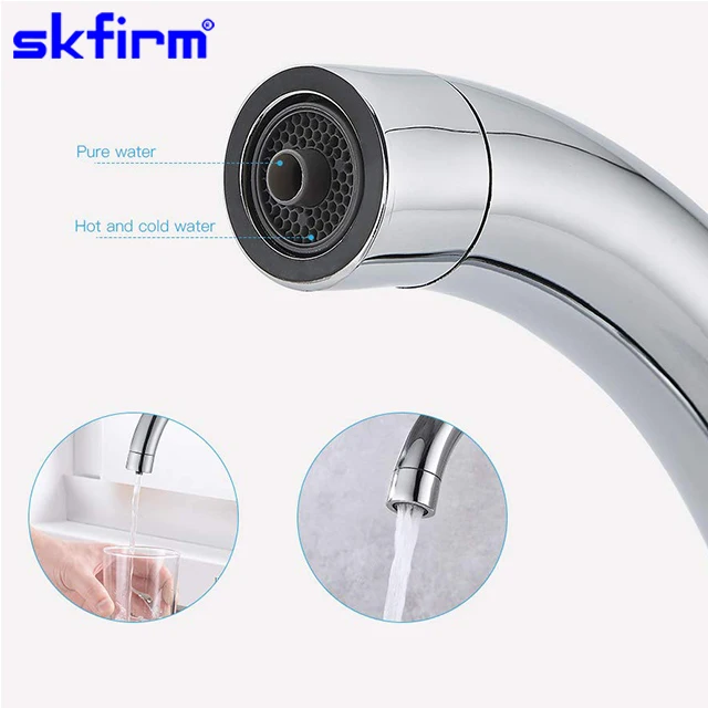 Triflow Deluxe Chrome 3 Way Filtered Drinking Mixer Tri Flow Three Way Hot Cold Filter Water Tap