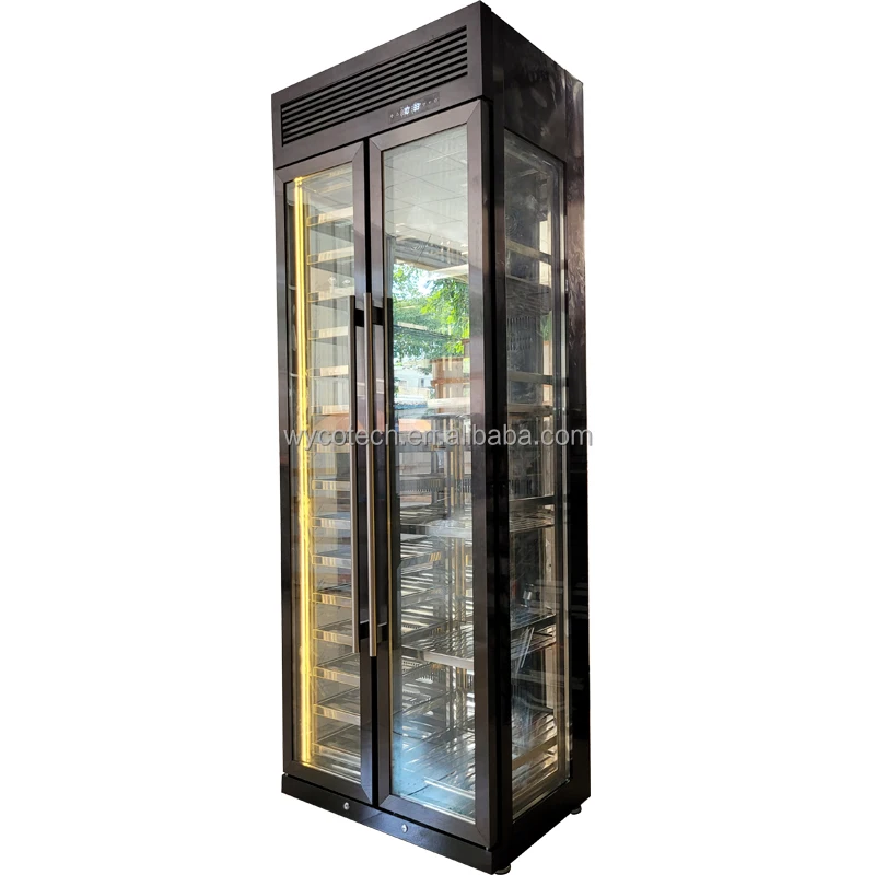 3 Side Glass Display Cooler Upright Showcase For Wine & Beverage Cooler with Cooling System and Compressor Wine Display Cabinet