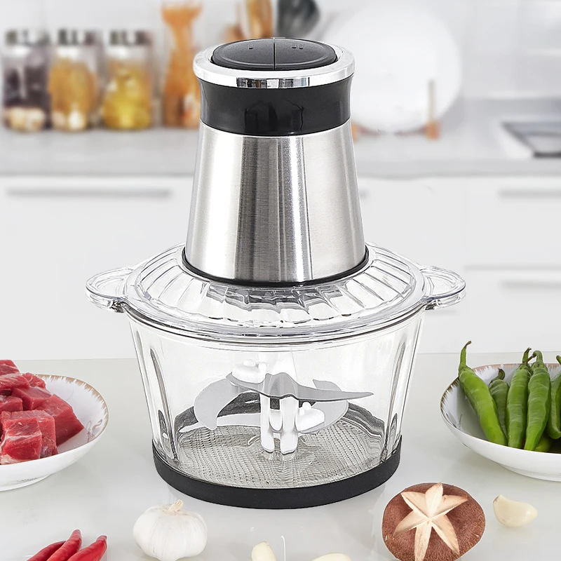 2L 3L Home Kitchen Food Grinders Cheap Stainless Steel Small Best Meat Chopper Automatic Electric Meat Grinder For Sale