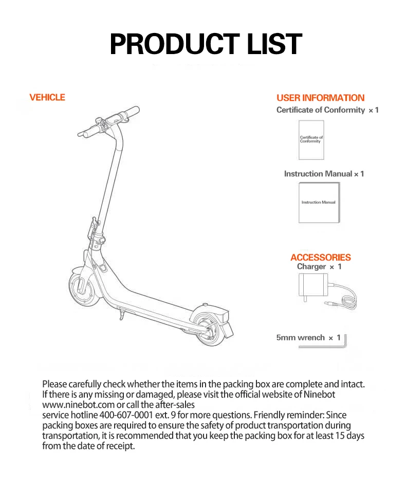 (SOLD OUT) Ninebot E2 Plus Fast Electric Scooter Two Wheels Adult Foldable Electric Scooter