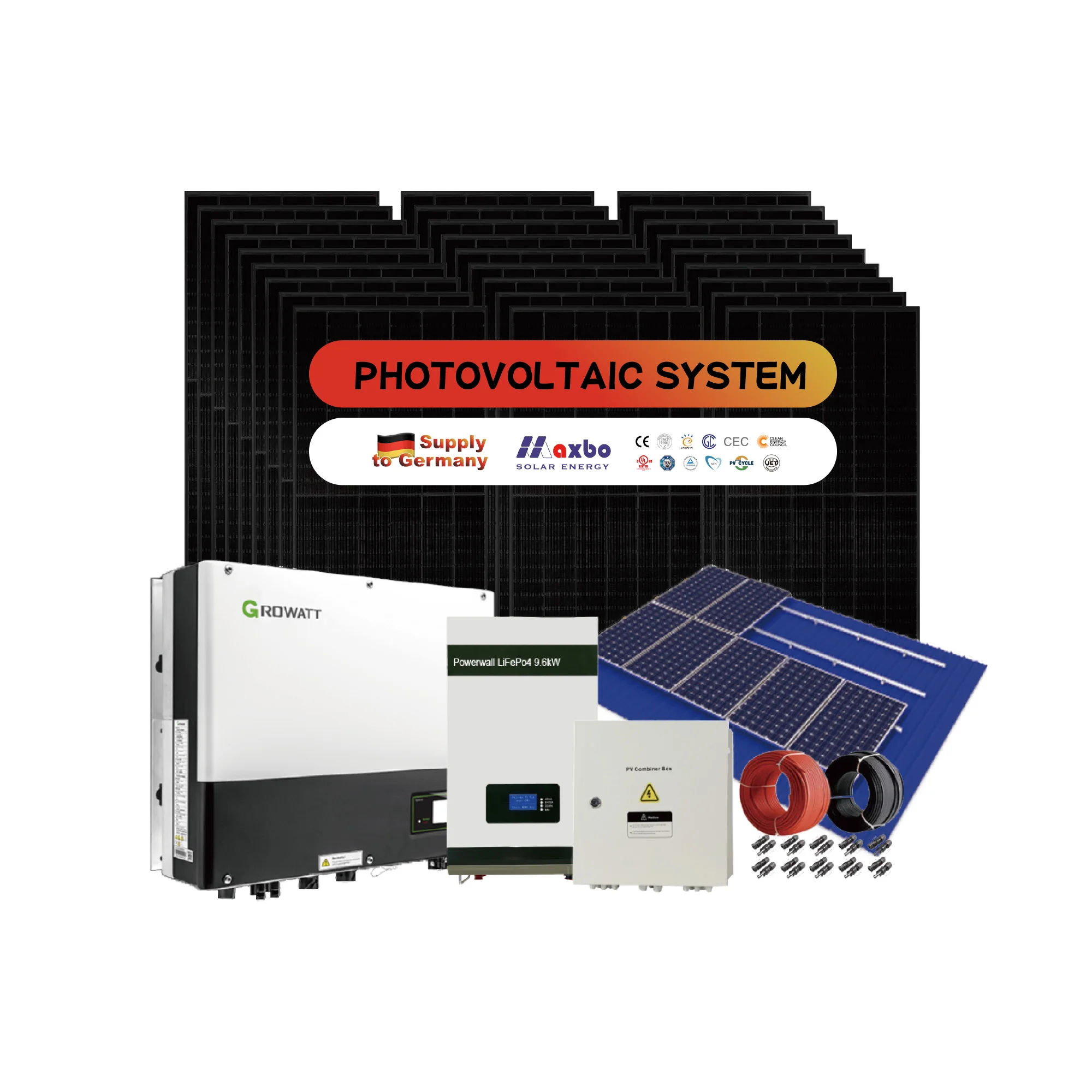 Supply to Germany photovoltaic system solar energy system photovoltaic balcony