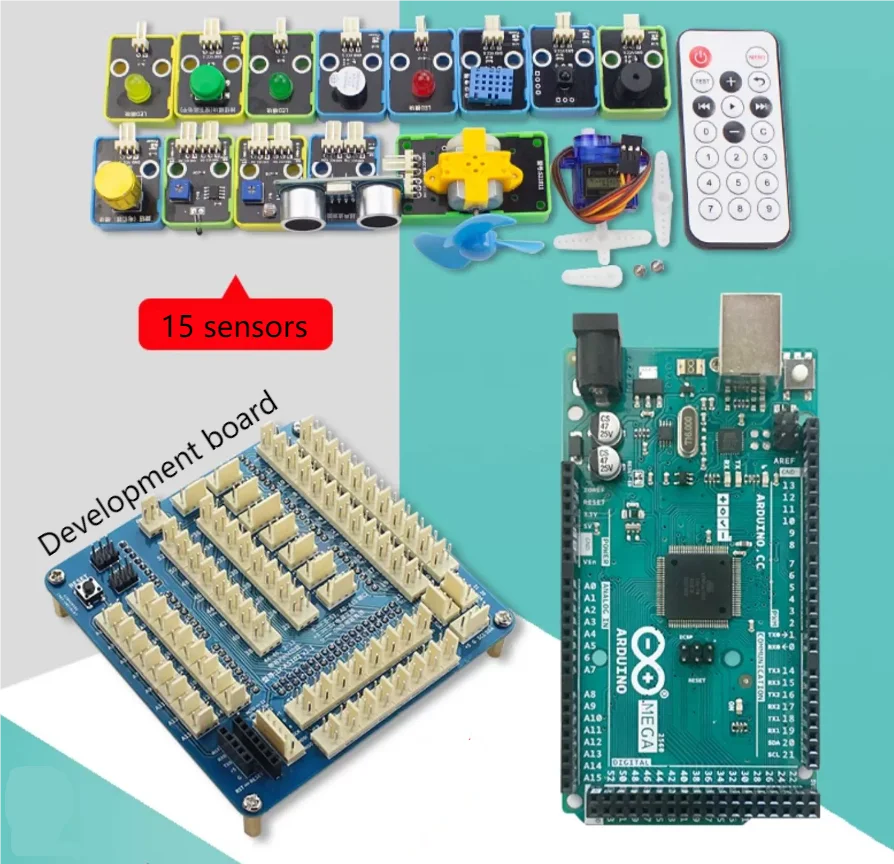 Ar-duino mega2560 development board KF2560 expansion module original programming learning kit USB Data Acquisition Device Sensor
