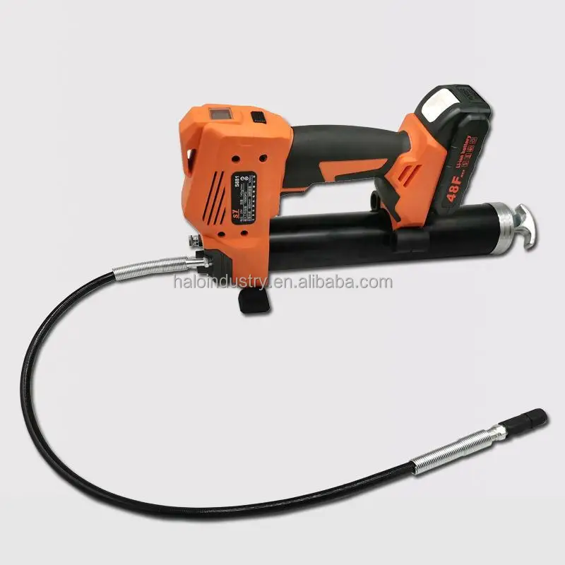 High Pressure 10000psi  Portable Lithium Electric Grease Gun Rechargeable Cordless Lubricating Oil Filling Machine For Excavator