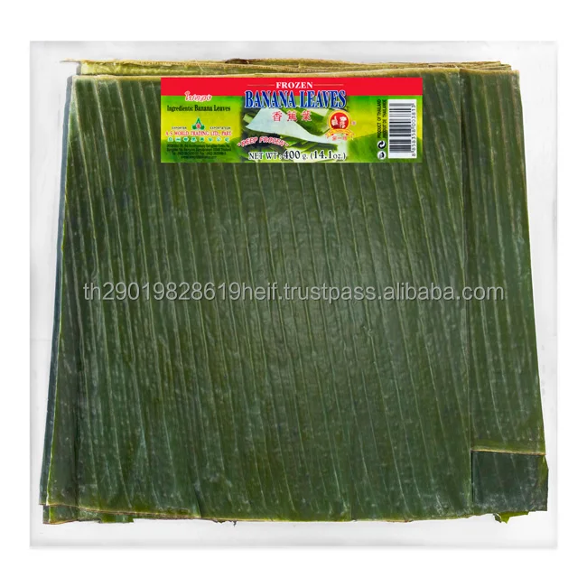 Mr. Number One Brand Frozen Banana Leaves 400 G Product Wholesale From Thailand