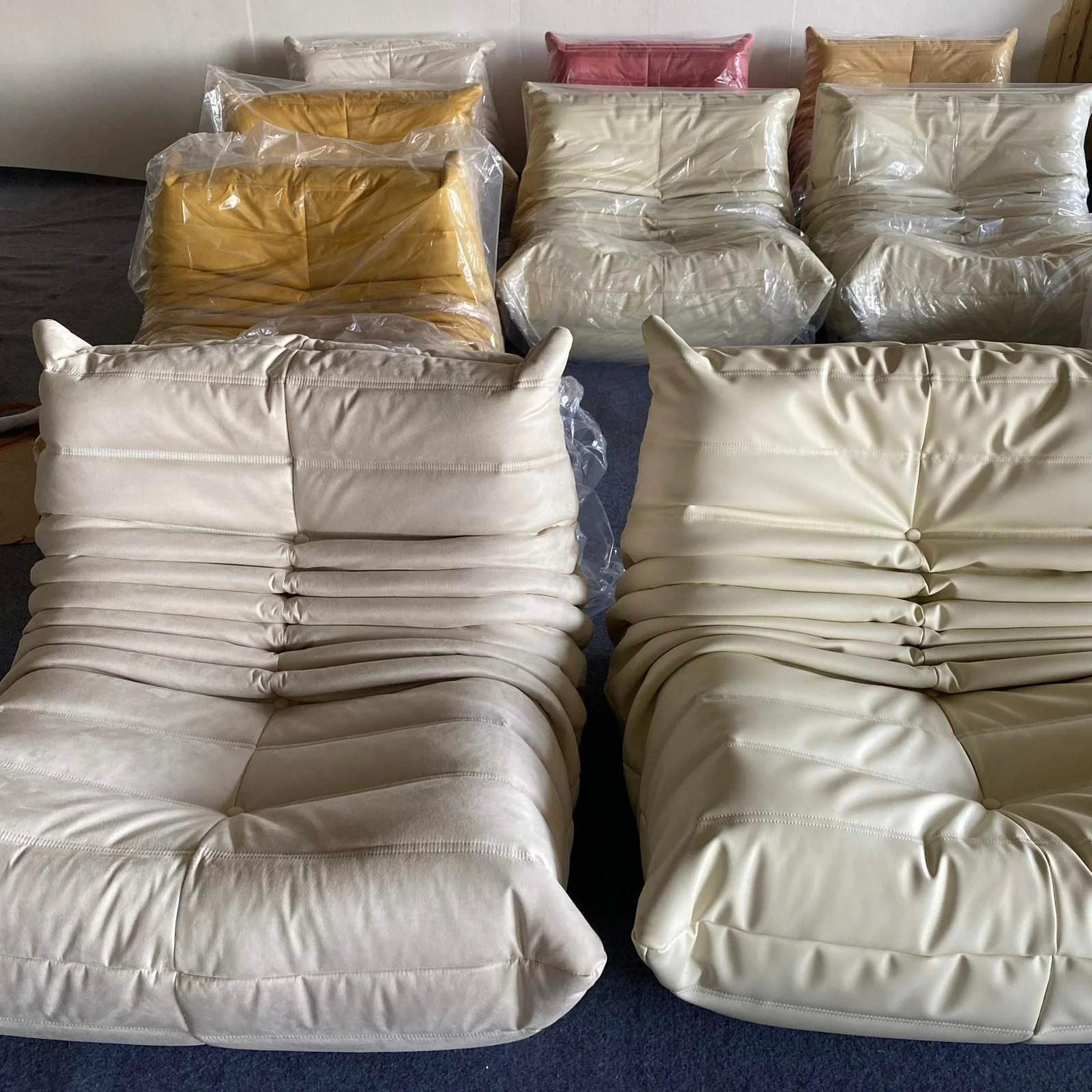 togo sofa cloud caterpillar office furniture living room couch light wedding decoration boucle sofa italian sofa chair