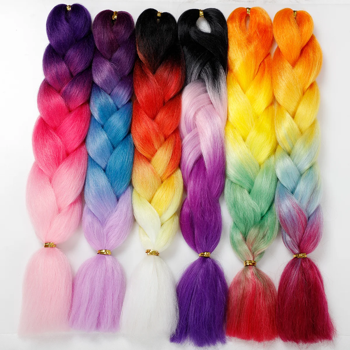 
AodaleBraid 100g Yaki Other Artificial Hair Ombre Hair 24 inch Synthetic Jumbo Hair Braid 