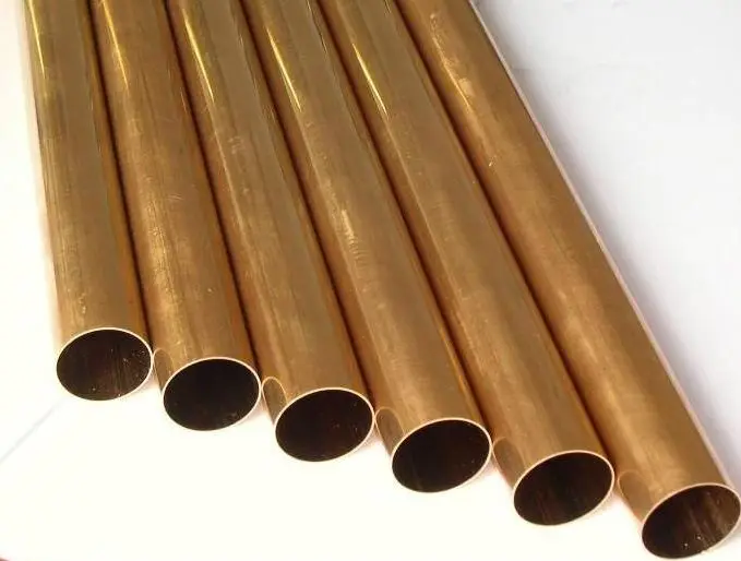 High quality C12200 EN 1057 O.D. 10mm Thickness 0.6mm Brass Copper tube pipe surface bright soft  state for air conditioner