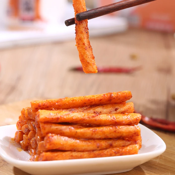 Crispy Spicy Stick Snack Instant Hot Spicy Strips Gluten Spicy Chinese Latiao Snack