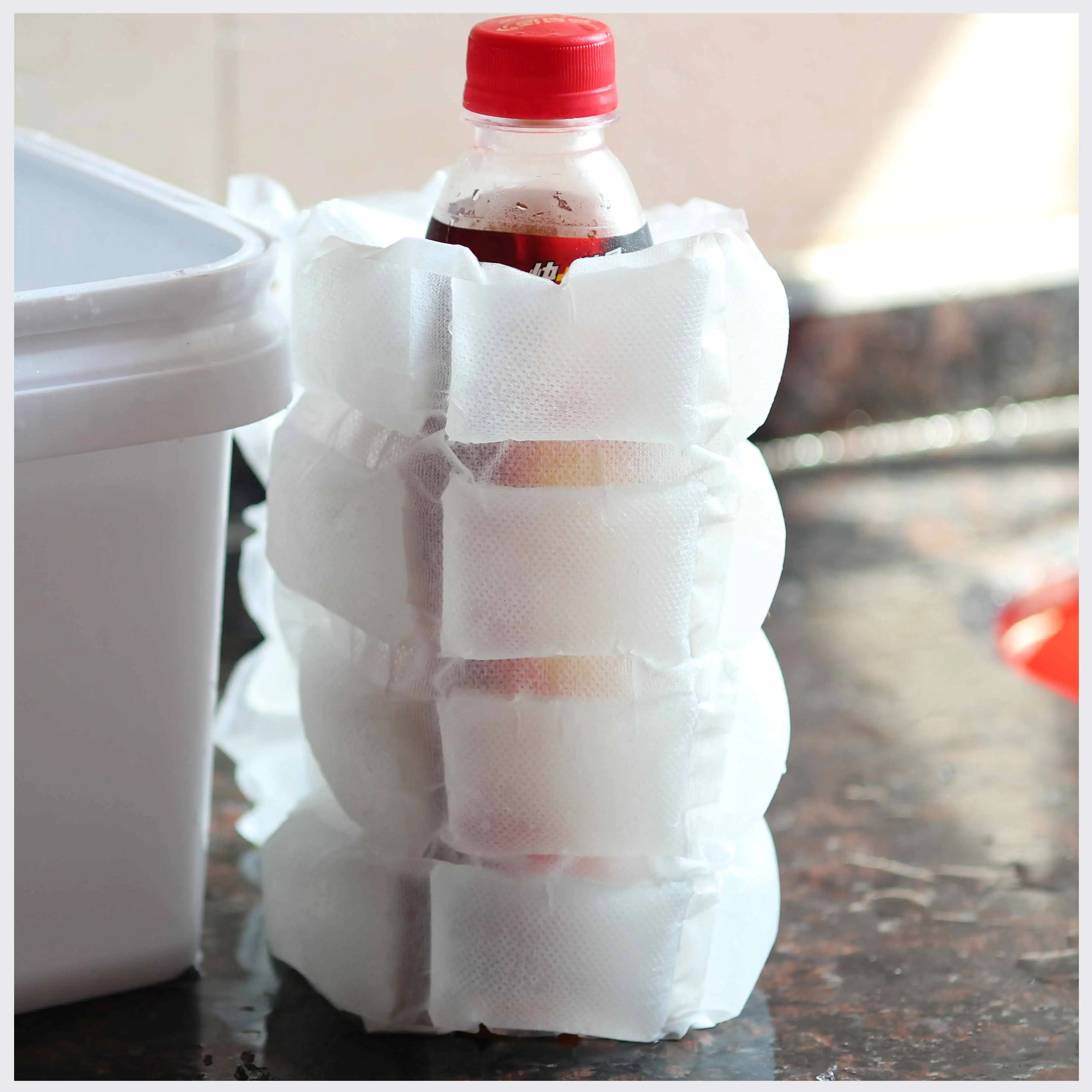 ready to ship 24 cells dry Ice Pack Sheets ice cube  plastic bags disposable biological ice packs for shipping food