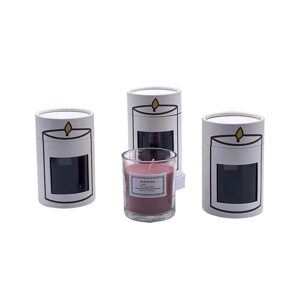 Wholesale Paper Mache Boxes Round Candle Box Cylinder Box