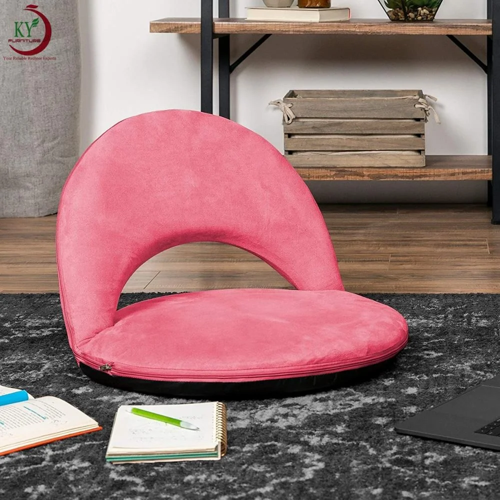 JKY Furniture Best Rated Multipurpose Adjustable Floor Folding Sofa Chair Cushioned Recliner Ergonomic Lounge Chair For Ground