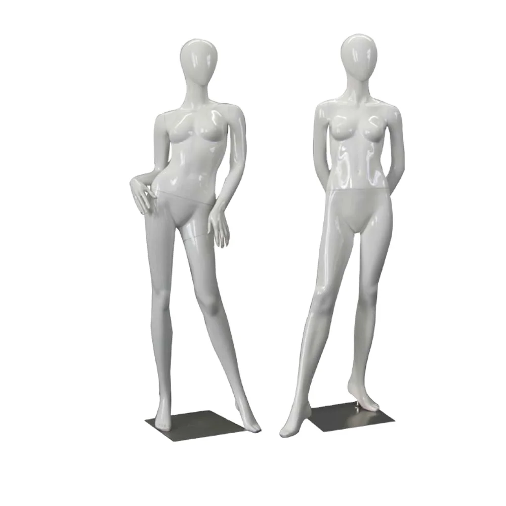 Faceless mannequin full body standing female manikin