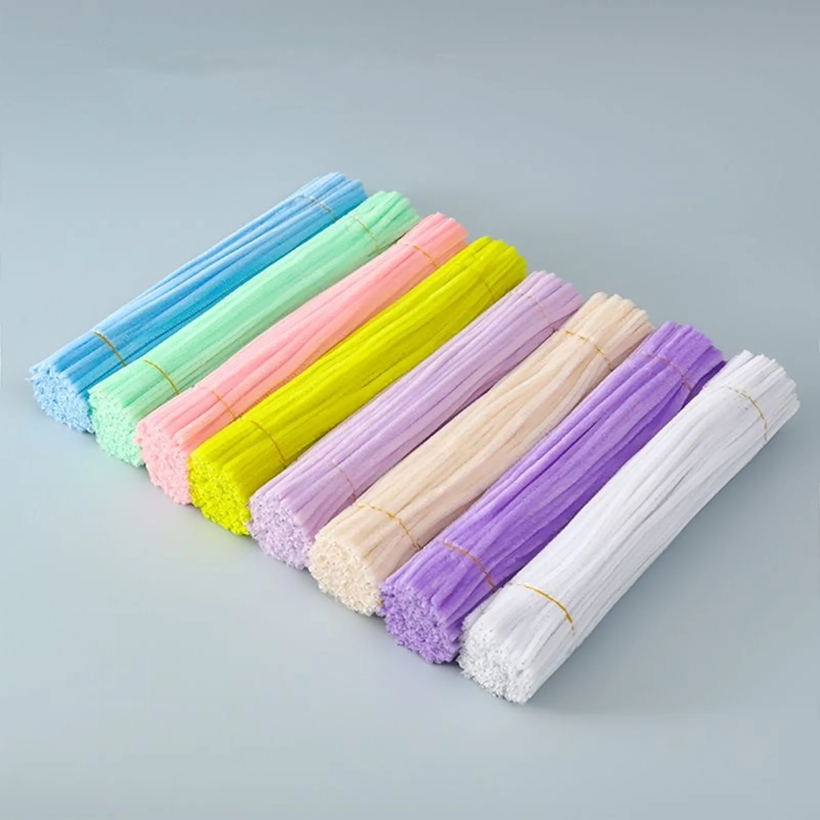 Multiple Colors Pipe Cleaners craft chenille stems 100 Pieces Chenille Stems fuzzy wire pipe cleaner new color stems chenille
