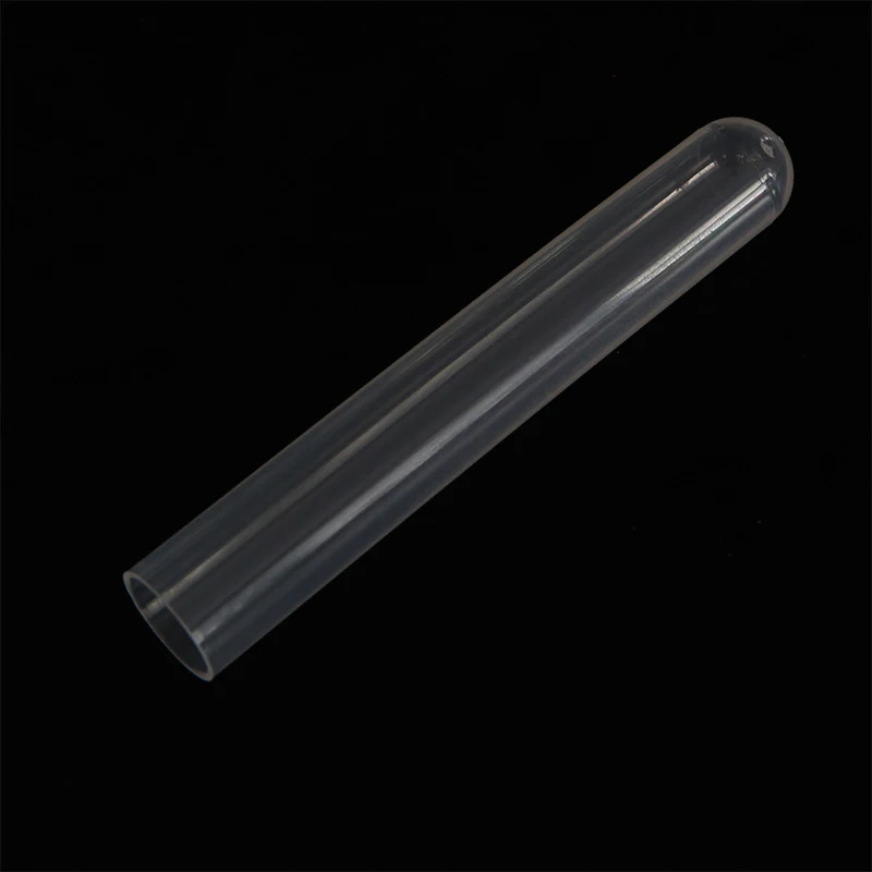 Laboratory Clear Disposable plastic test tube glass tube without cap