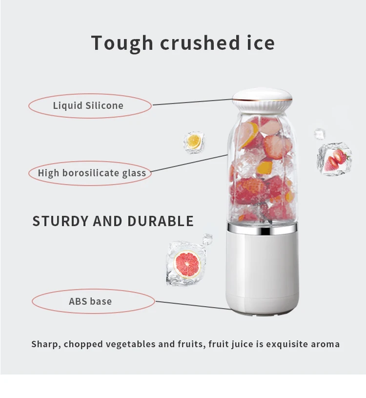 New Design Milk Color Food Grade Glass blender