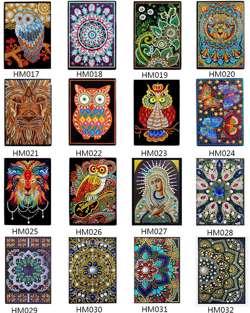 Special Shaped Diamond Painting A5 Notebook Animal Flower Religious Figures DIY Diary Book Stationery Student Gifts Note Book