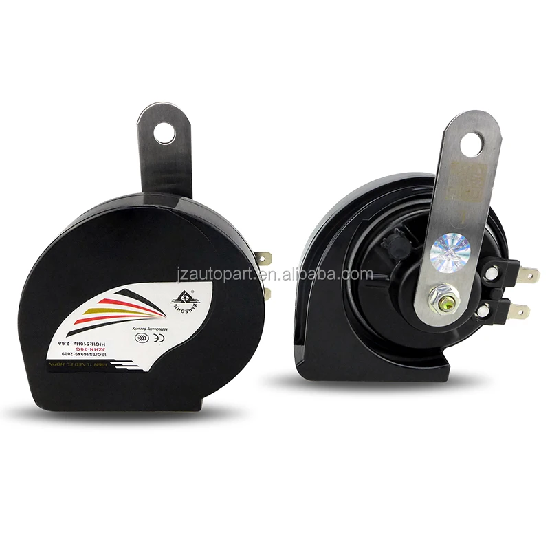 Compact Horn for Honda Series, 12V Waterproof Car Horns Loud Dual-Tone Electric Snail Horn with 2Pcs Horn Adapter Harness