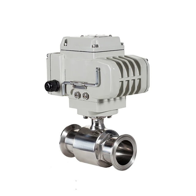 
12V 24V 220V 3 PCS Stainless Steel On Off Type Electric Actuator Motorized Water Flow Control Ball Valve 