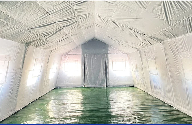 Outdoor portable white air sealed fast folding blow up tent Inflatable medical tent shelter for hospital emergency use