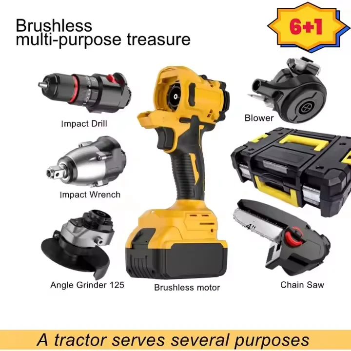 Brushless lithium multi-purpose multi-functional rechargeable power tools set home tool set lithium universal