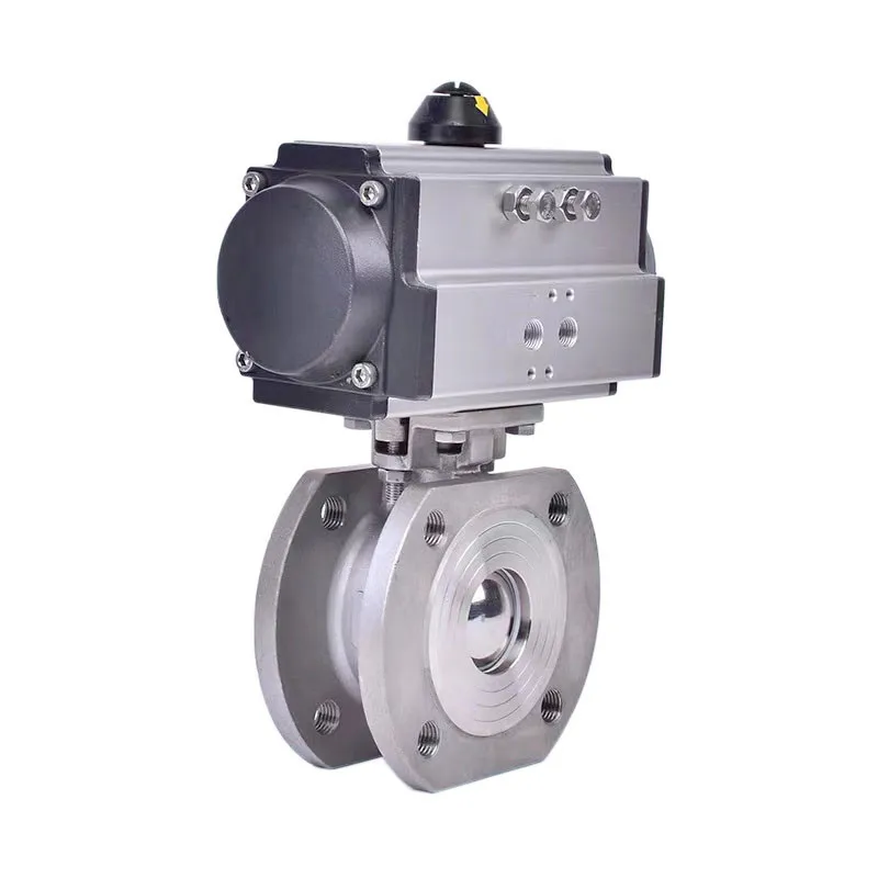 OGV Air Actuated Valve Ansi Standard Flanged 1/2 Inch Ball Valve With Pneumatic Actuator