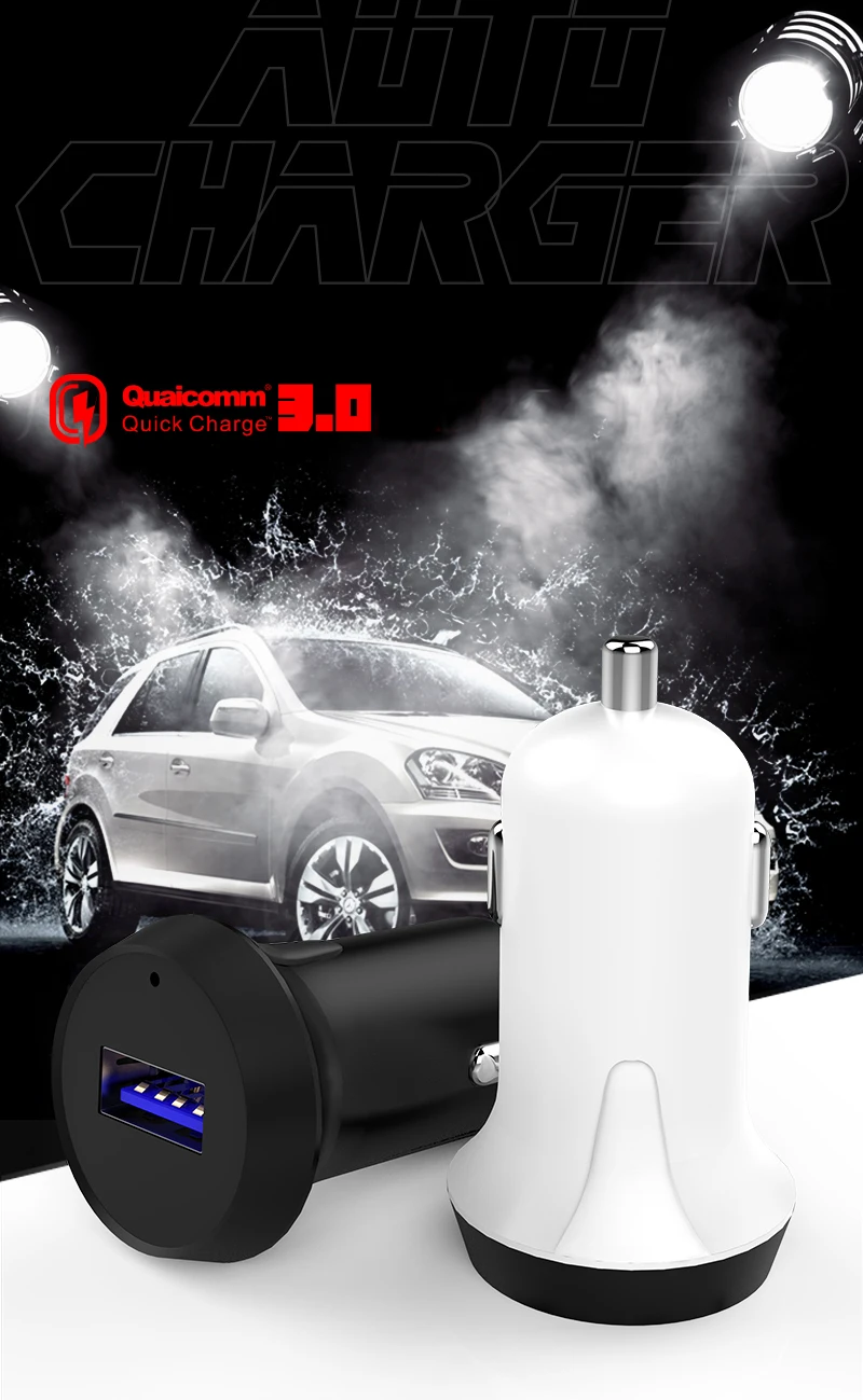 KC KCC Certification 5V 3.1A QC3.0 Dual 2 port 12V Quick Mobile Phone Universal Fast charger Factory Portable USB car charger