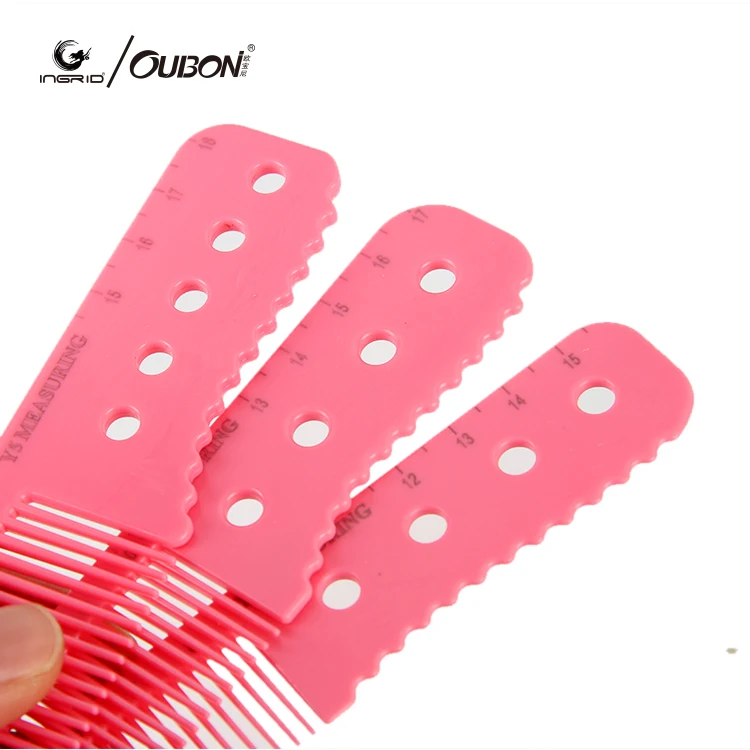 Professional Hair Scale Comb Set Salon Hair Cutting Styling Measure Combs