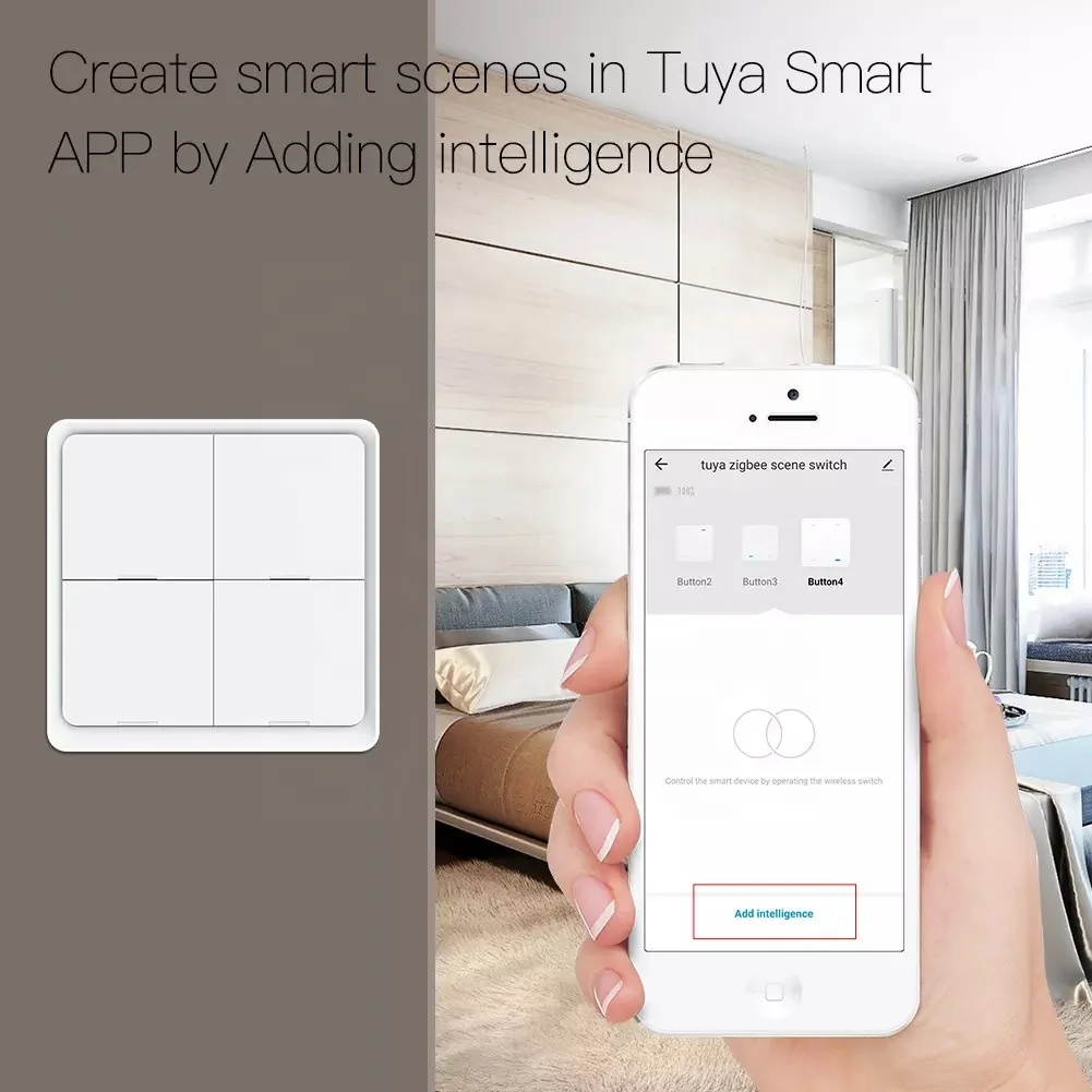 Mini Zigbee Switch 4 Gang Control Timer Switches Relay Automation Modules Tuya Zigbee 3.0 Switch Module 10a Smart Home