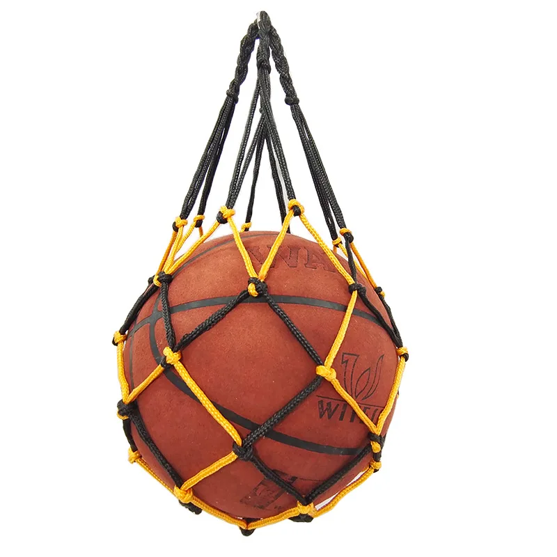 Portable Nylon Mesh Balls Carry Net Bag Soccer Basketball Volleyball Mesh Net Bag Outdoor Football Bags