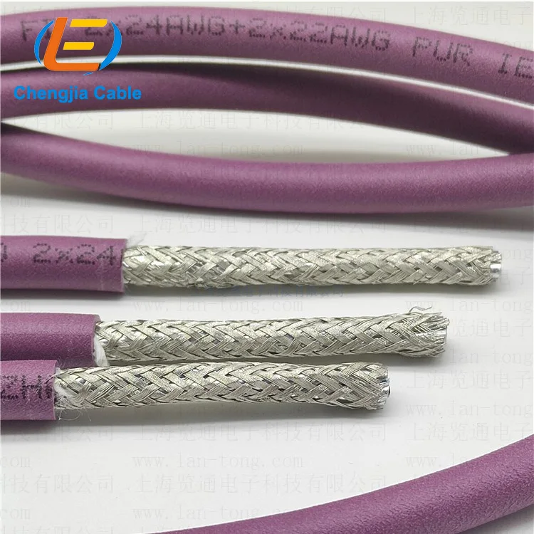 PVC  shielded cable CC-Link 3-core stranded industrial bus cable Copper Conductor Wires Electrical Equipment bus Cable