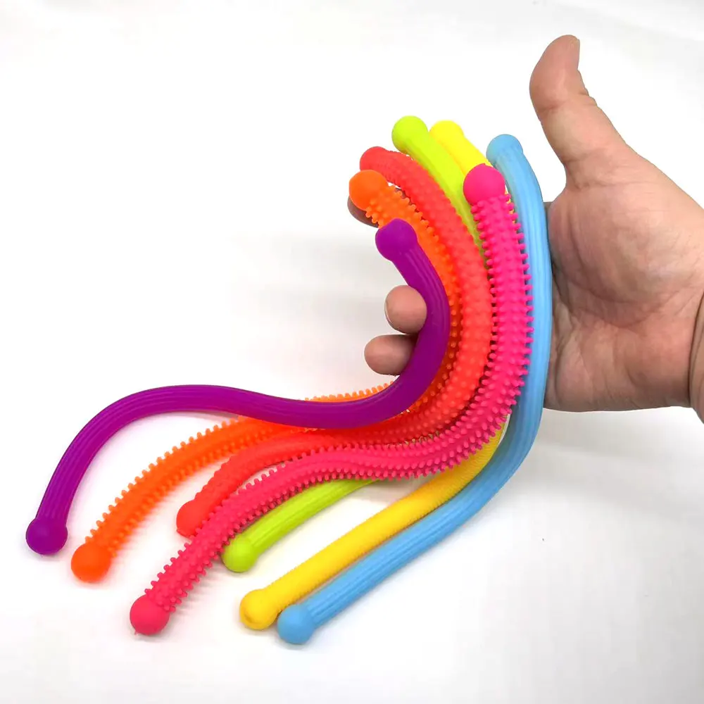 TPR Fashion  popular color  super stretchable fidget stress relief string toy for vending machine capsule and promotion gift