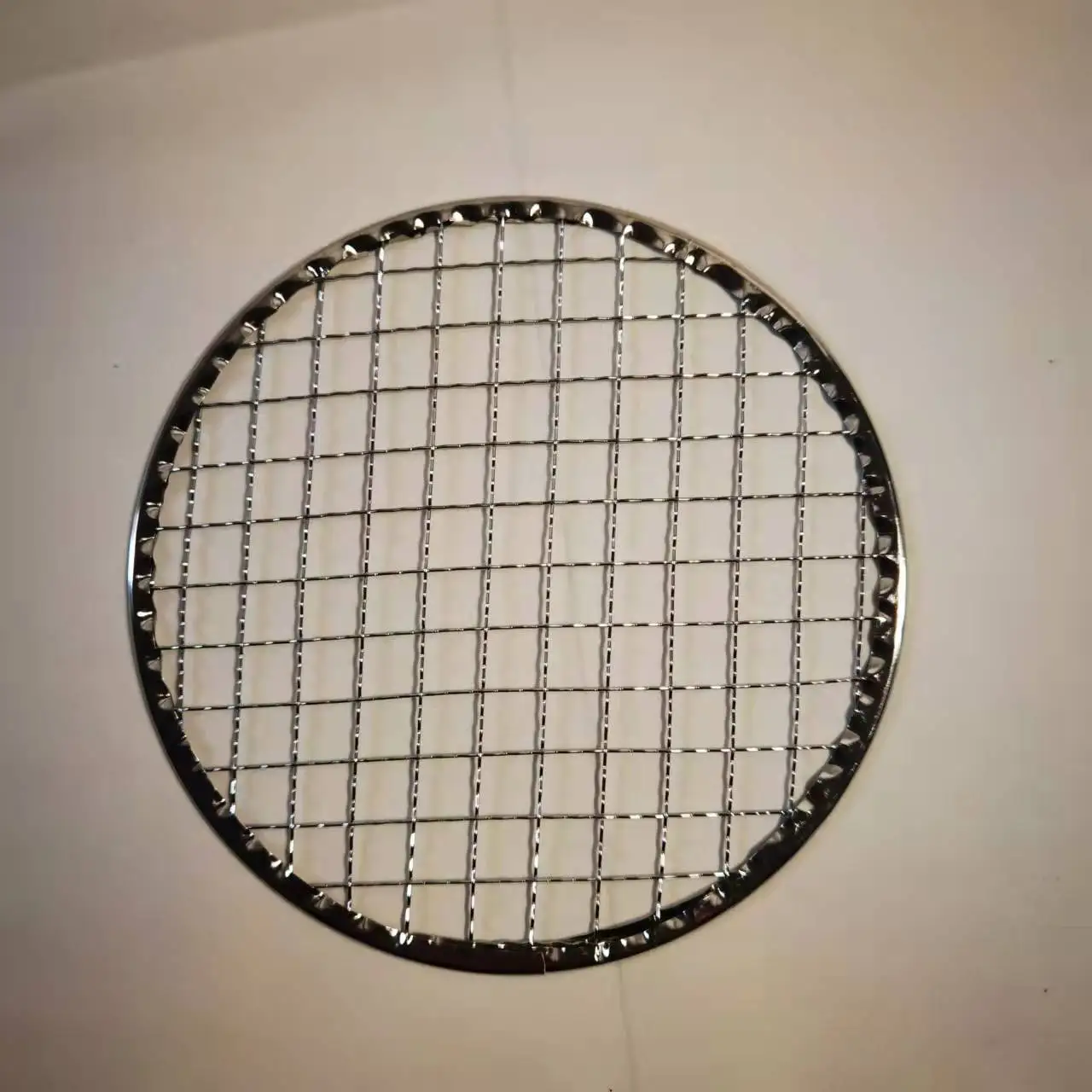 sus304 Korean BBQ Net  restaurant round stainless steel pan plate grid grill grates 29.5cm barbecue wire mesh for roast