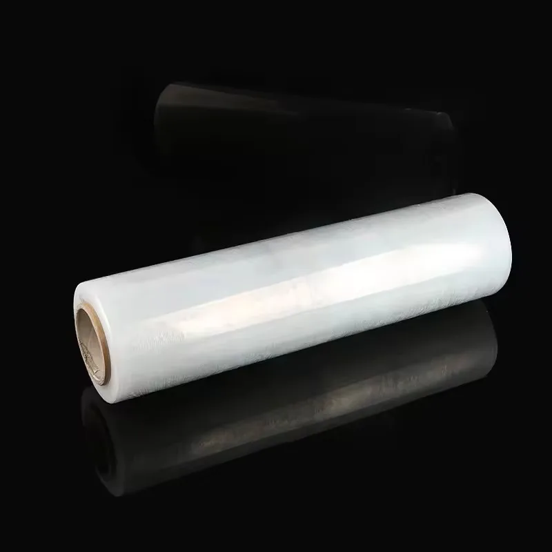 factory wholesale Clear Mini Hand Stretch Film/Stretch Wrap With Rotating Plastic Handle Hand stretch film