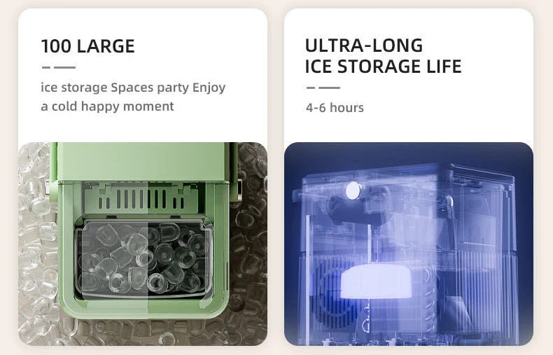 Factory Wholesale 1.5l Mini Ice Block Makers Portable Fast Efficient 6 Minutes Ice Maker Machine Home