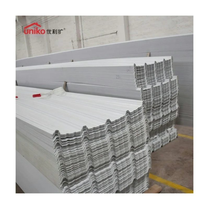 Fireproof  Waterproof Corrugated Roof Pvc Roofing ASA Upvc Roofing Sheet For Industrial area  Factory and Warehouse