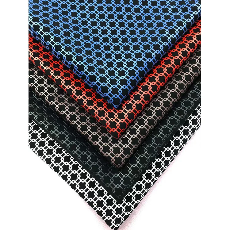 Off-the-shelf twill plaid printed synthetic leather handbags and bags fabrics can be customized