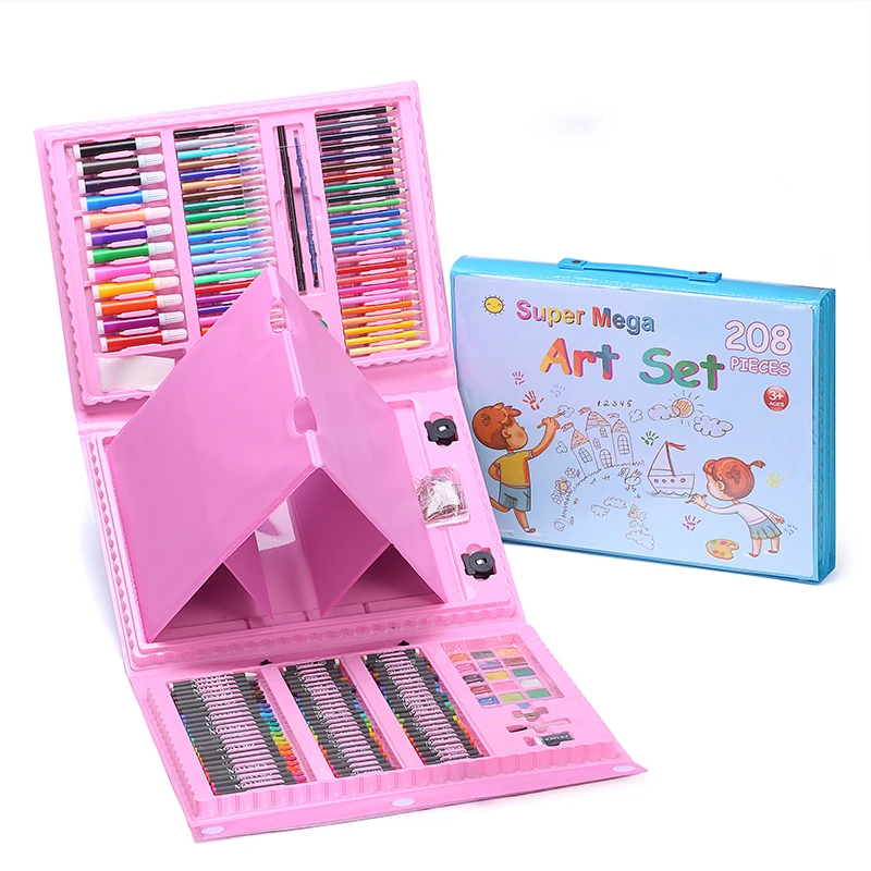 set de arte 208 piez art supplies pen set art set for kids