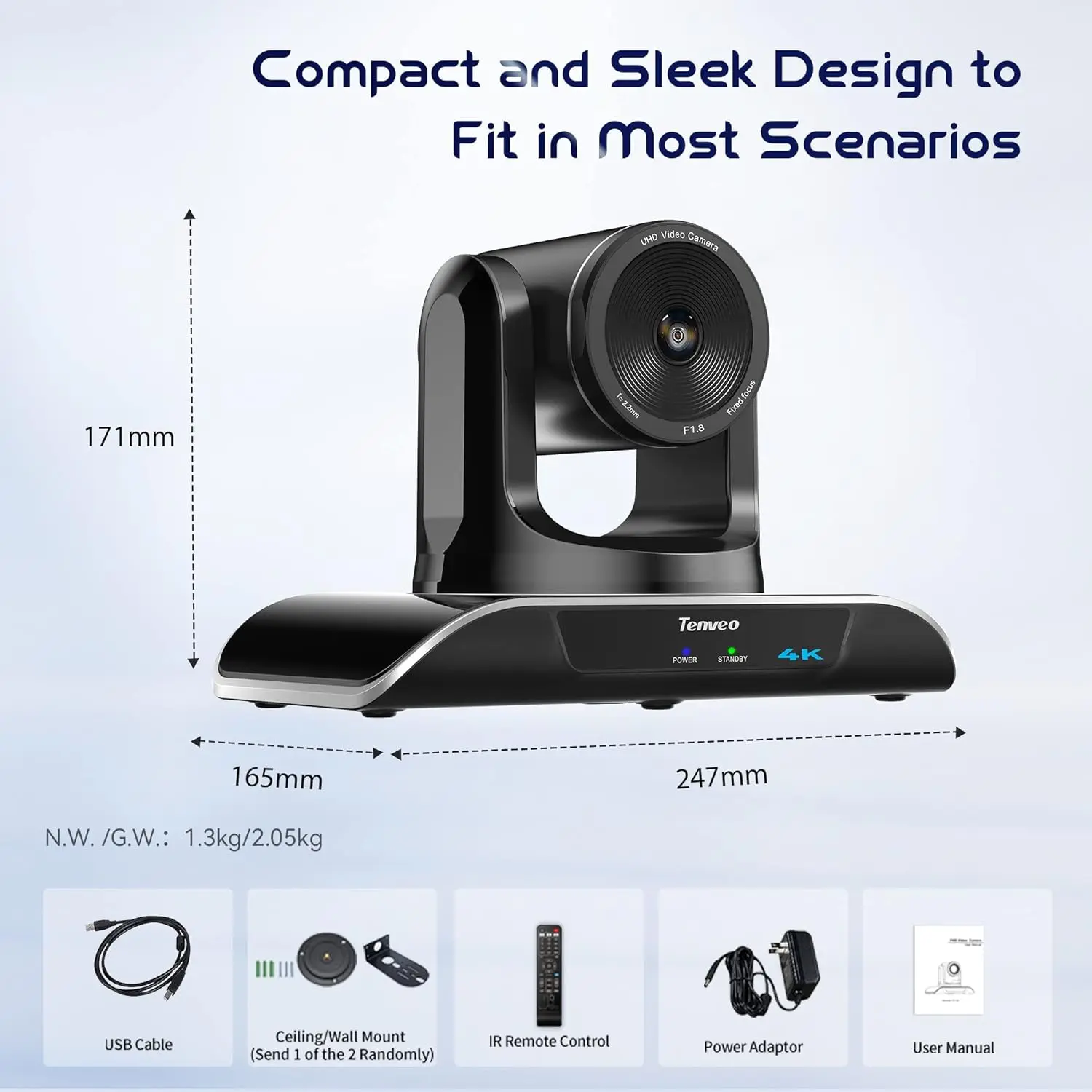Tenveo 4k 1080p 5x зум Камера для конференц-связи с автоматическим отслеживанием камера видеоконференций церковных служб богослужения