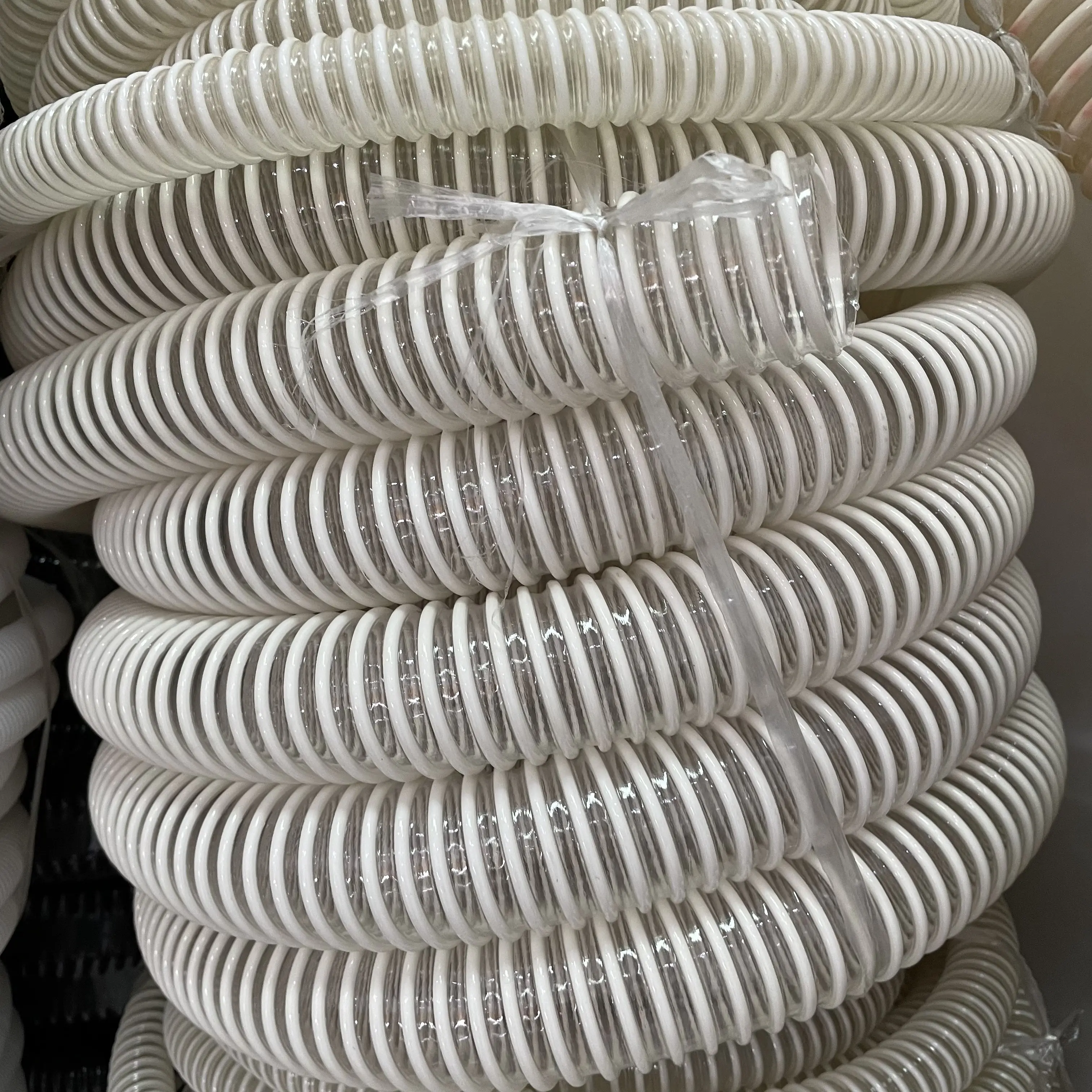 PVC suction and pressure  hose for liquids  water pump hose PVC spiral hose  reinforced plastic pipe  air conditional drain pipe