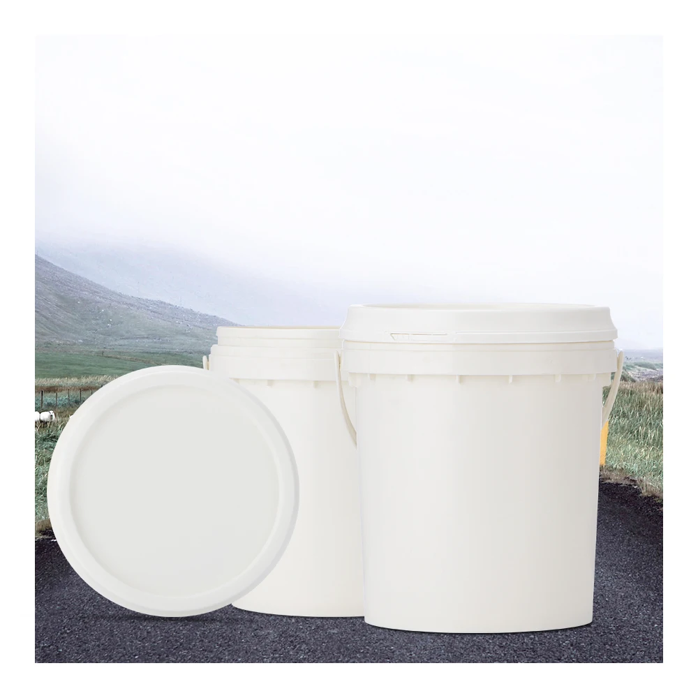 lowest price portable handles 3 liter plastic black white blue yellow pink green colored custom bucket with lids