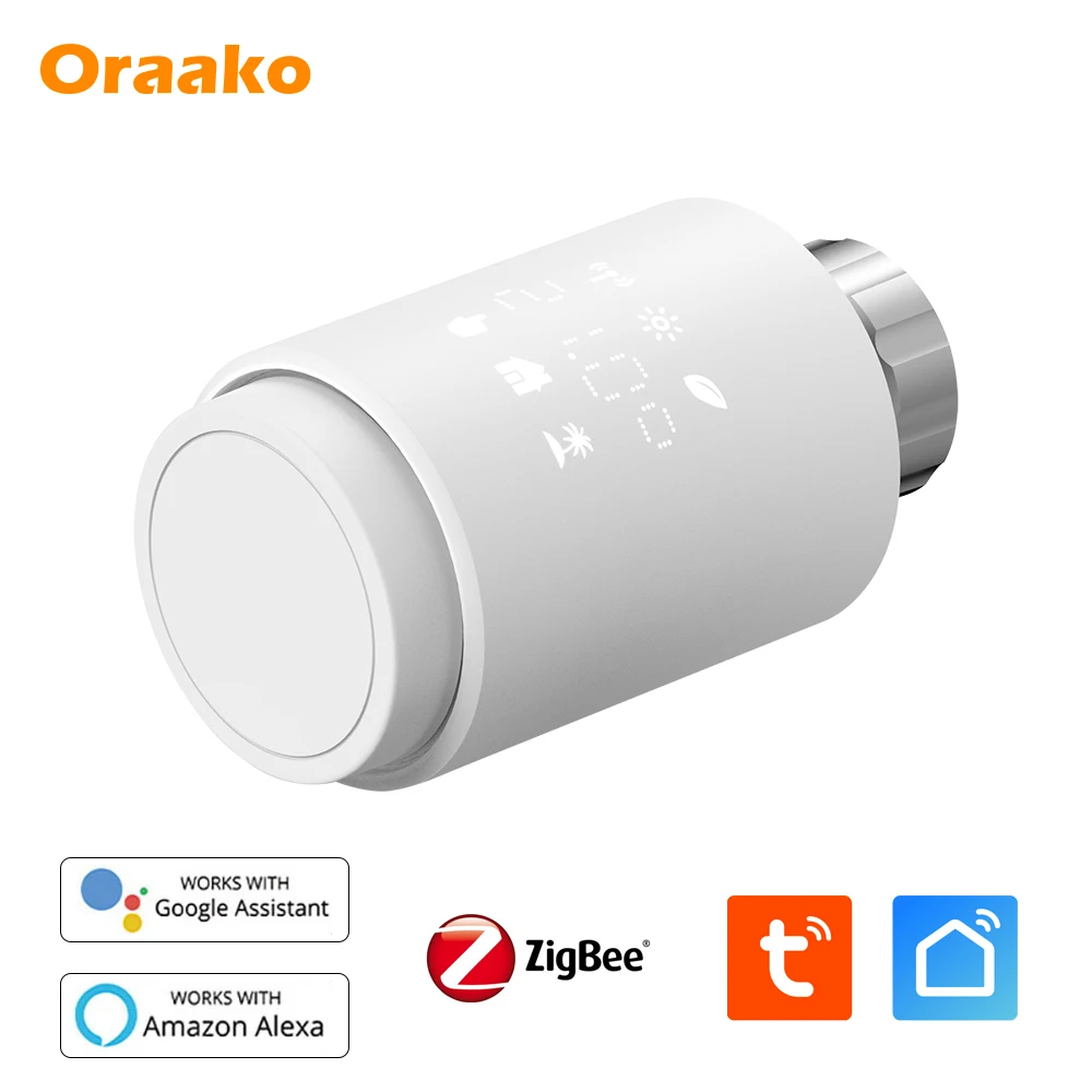Tuya WiFi ZigBee Smart TRV Heating Thermostatic Radiator Valve Temperature Controller Smart radiator valve Thermostat