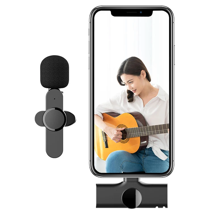 Мини-микрофон Plug & Play с отворотом, с зажимом, Lavalier, беспроводной микрофон для YouTube, Facebook, прямая трансляция, видеозапись TikTok Vlog Zoom