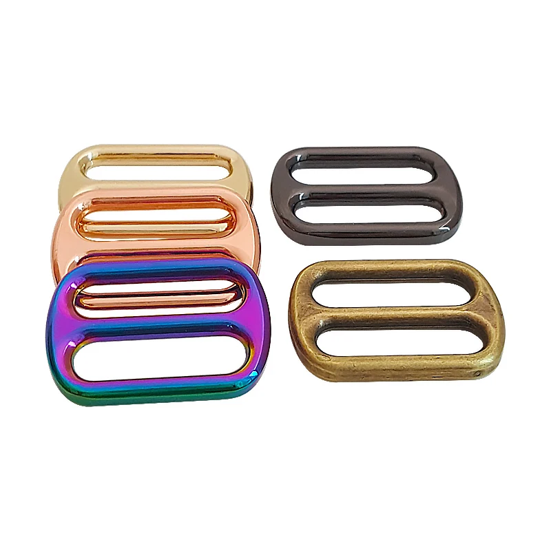 Hot Sale Strap Webbing Adjust Buckles Alloy Square Tri-glide Slider Buckle For Bag