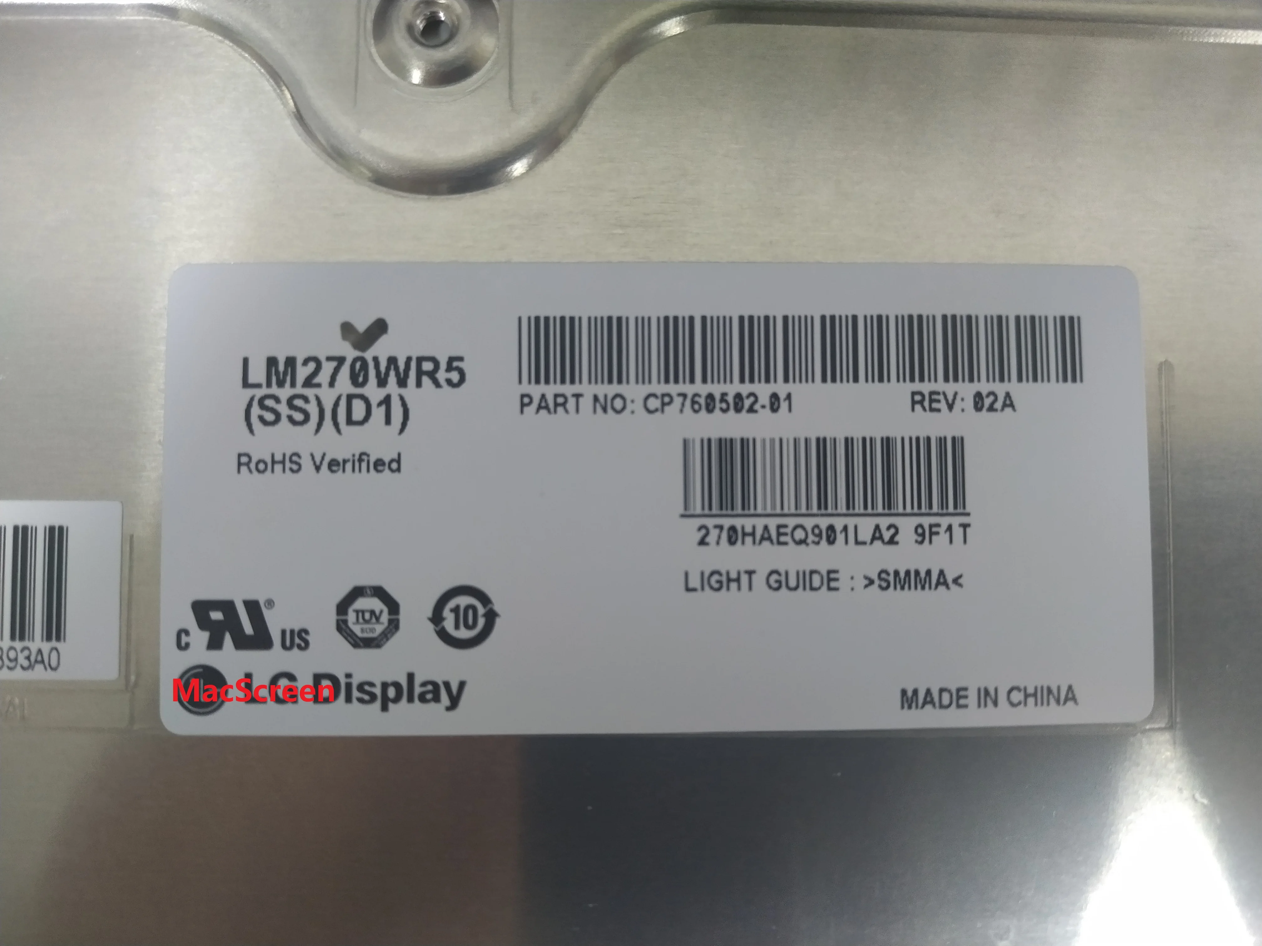 
LM270WR5 SSD1 SS D1 27 inch 4K LCD Screen Panel for viewsonic VP2768 display glossy narrow bezel module LCD Screen Panel 