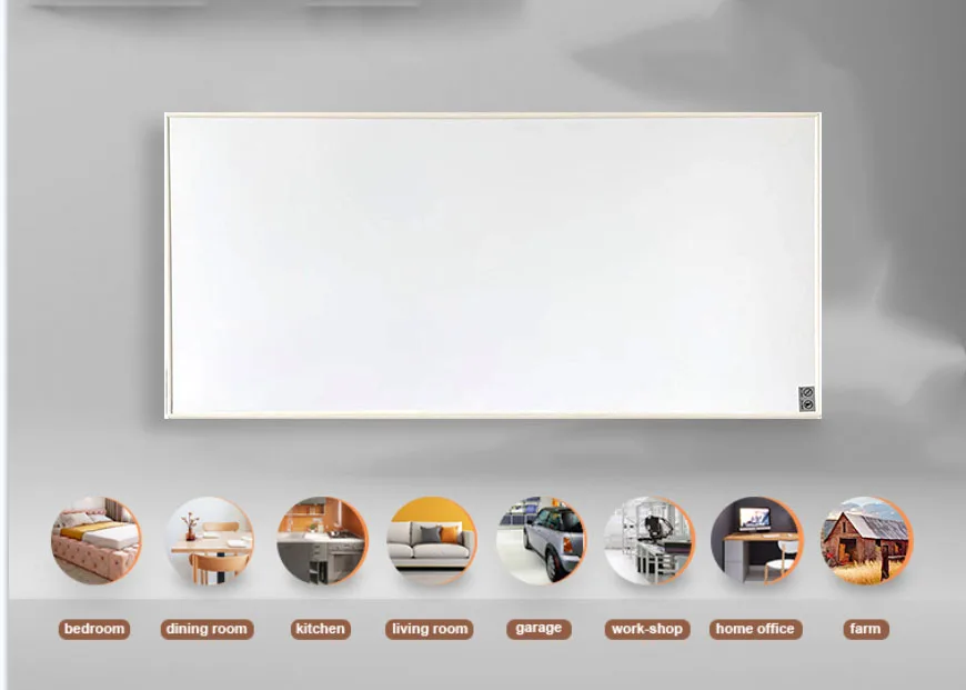 Fast Heating Wall mounted room infrared panel heaters Electric Infrared heater Carbon Crystal Radiant Electric panel Heater