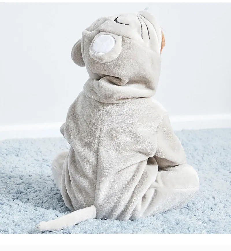 Kids Winter Clothes Newborn Jumpsuits Playsuits with hooded Tiger Costume Baby Onesies