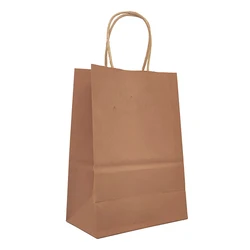 Custom Logo Perfume Cosmetics White Black Green Red Pink Gift Kraft Paper Bag High Quality Printing Sac Cra Brown Thank You Bag